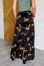 Load image into Gallery viewer, LEGENDARY IN LEOPARD SATIN WIDE LEG PANTS
