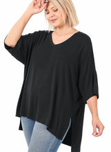 Load image into Gallery viewer, SUNDAY plus size TEE IN BLACK