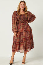 Load image into Gallery viewer, patchwork midi dress