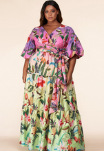 Load image into Gallery viewer, FLORAL PINEAPPLE DRESS