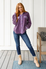 Load image into Gallery viewer, CHAOS OF SEQUINS SHACKET IN PURPLE
