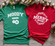 Load image into Gallery viewer, MATCHING MERRY AND MOODY GRAPHIC TEE
