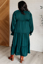 Load image into Gallery viewer, MAKES ME WANT TO SKIP TIERED DRESS IN HUNTER GREEN
