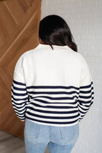 Load image into Gallery viewer, MEMORABLE MOMENTS STRIPED SWEATER IN WHITE
