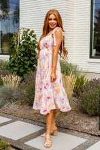 Load image into Gallery viewer, PASTEL PETAL FLORAL MIDI DRESS
