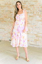 Load image into Gallery viewer, PASTEL PETAL FLORAL MIDI DRESS
