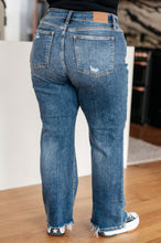 Load image into Gallery viewer, ROSE HIGH RISE 90&#39;S STRAIGHT JEANS IN DARK WASH

