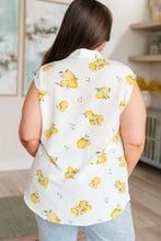 Load image into Gallery viewer, WHEN LIFE GIVES YOU LEMONS SLEEVELESS BLOUSE
