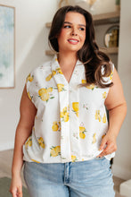 Load image into Gallery viewer, WHEN LIFE GIVES YOU LEMONS SLEEVELESS BLOUSE
