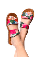 Load image into Gallery viewer, WITH A TWIST SANDAL IN FLOWERS
