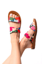 Load image into Gallery viewer, WITH A TWIST SANDAL IN FLOWERS
