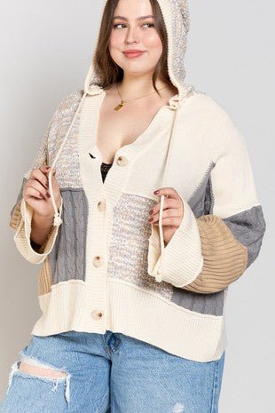 plus size hooded sweater