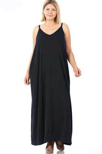 LOVELY NIGHTS DRESS black plus size