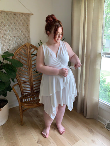 sexy white plus size dress