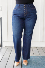 Load image into Gallery viewer, ARLO HIGH RISE BUTTON FLY STRAIGHT JEANS
