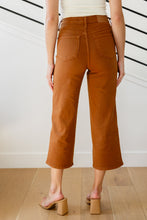Load image into Gallery viewer, BRIAR HIGH RISE CONTROL TOP WIDE LEG CROPJEANS IN CAMEL
