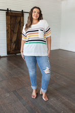Load image into Gallery viewer, DERBY NIGHTS RETRO STRIPED TOP
