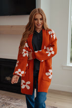 Load image into Gallery viewer, ENOUGH ANYWAYS FLORAL CARDIGAN IN BURNT ORANGE

