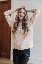 Load image into Gallery viewer, GLITTER BOMB SEQUIN  BOMBER JACKET
