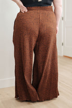 Load image into Gallery viewer, HARMONY HIGH RISE WIDE LEG PANTS IN BROWN
