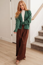 Load image into Gallery viewer, HARMONY HIGH RISE WIDE LEG PANTS IN BROWN
