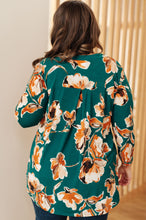 Load image into Gallery viewer, I THINK DIFFERENT TOP IN TEAL FLORAL
