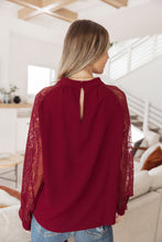 Load image into Gallery viewer, LACE ON MY SLEEVES BLOUSE
