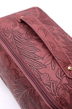 Load image into Gallery viewer, LIFE IN LUXURY LARGE CAPACITY COSMETIC BAG IN MERLOT
