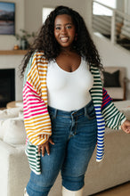 Load image into Gallery viewer, MARQUEE LIGHT STRIPED CARDIGAN
