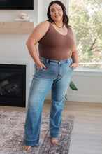 Load image into Gallery viewer, MINDY MID RISE WIDE LEG JEANS
