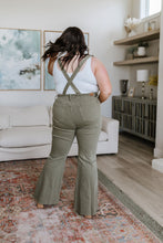 Load image into Gallery viewer, OLIVIA CONTROL TOP RELEASE HEM OVERALL IN OLIVE
