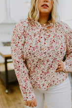 Load image into Gallery viewer, STELLA NOTCHED NECK LONG SLEEVE FLORAL BLOUSE
