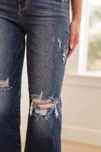 Load image into Gallery viewer, WHITNEY HIGH RISE DISTRESSED WIDE LEG CROP JEANS
