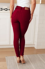 Load image into Gallery viewer, WANDA HIGH RISE CONTROL TOP SKINNY JEANS SCARLET
