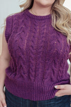 Load image into Gallery viewer, WHAT&#39;S ON YOUR MID CABLE KNIT VEST

