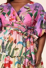 Load image into Gallery viewer, FLORAL PINEAPPLE DRESS
